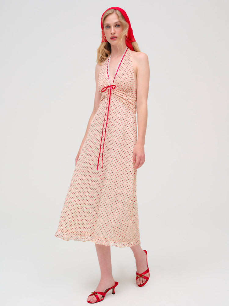 LOVE DOT MIDI DRESS