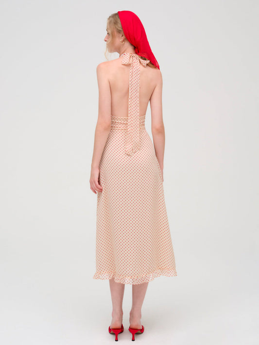 LOVE DOT MIDI DRESS