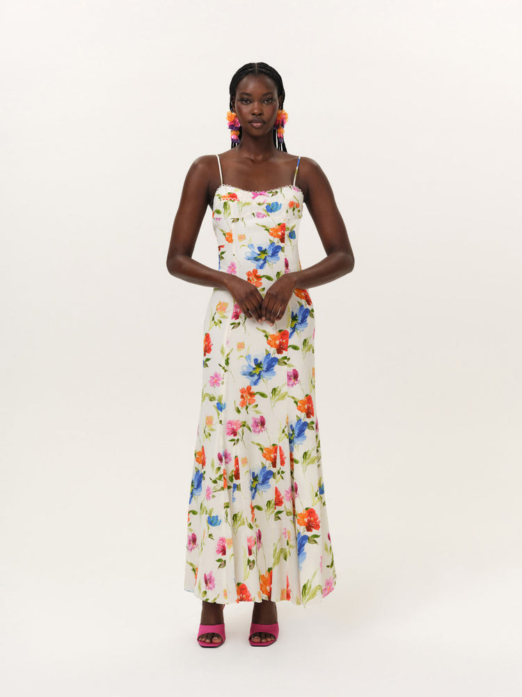 TROPICAL BLOOM MAXI DRESS
