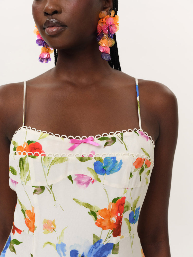 TROPICAL BLOOM MAXI DRESS