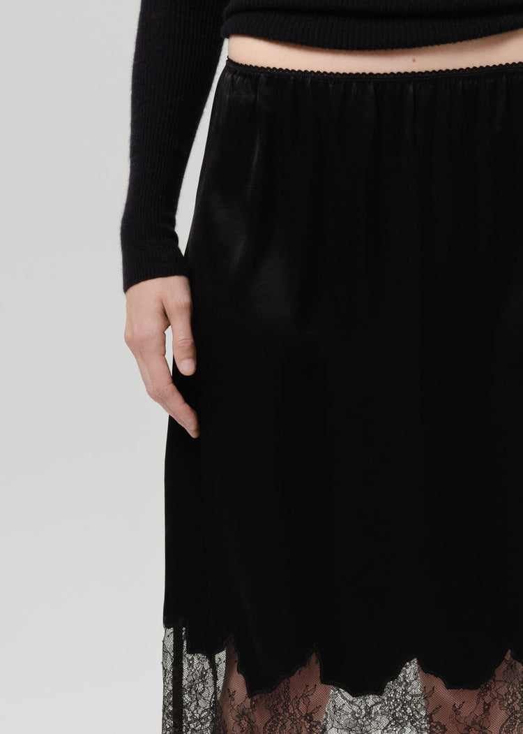 LACE TRIM SKIRT