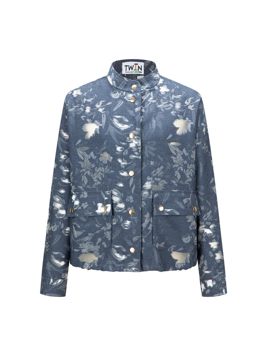 JACQUARD BOMBER JACKET
