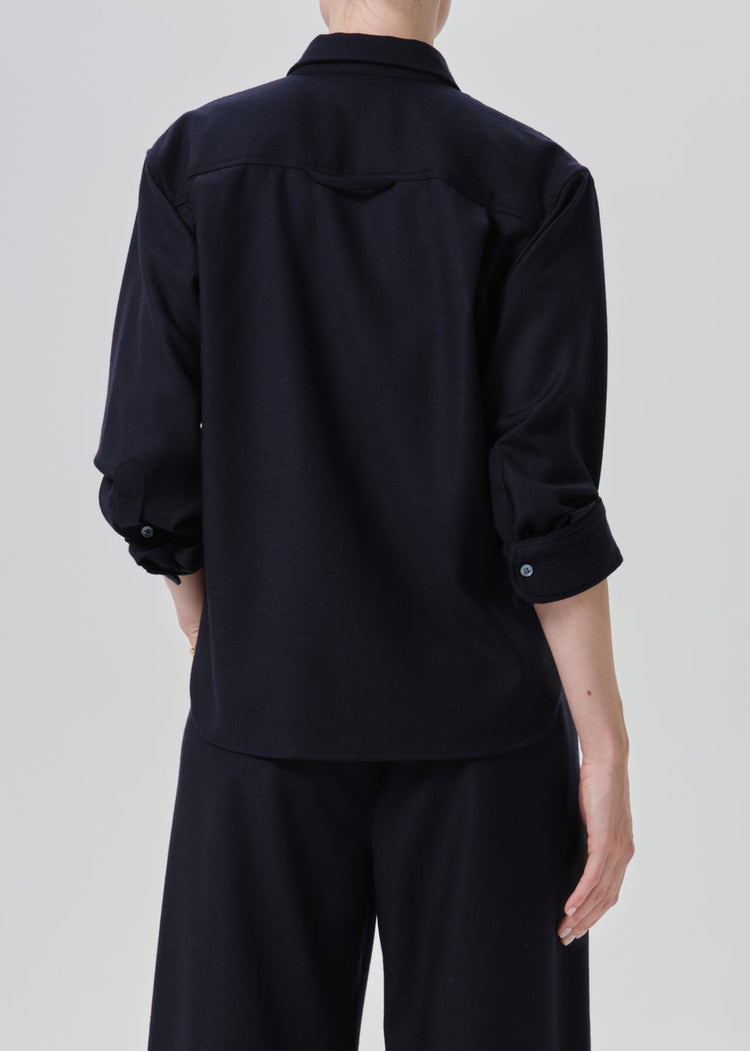 KAYLA SHRUNKEN WOOL SHIRT