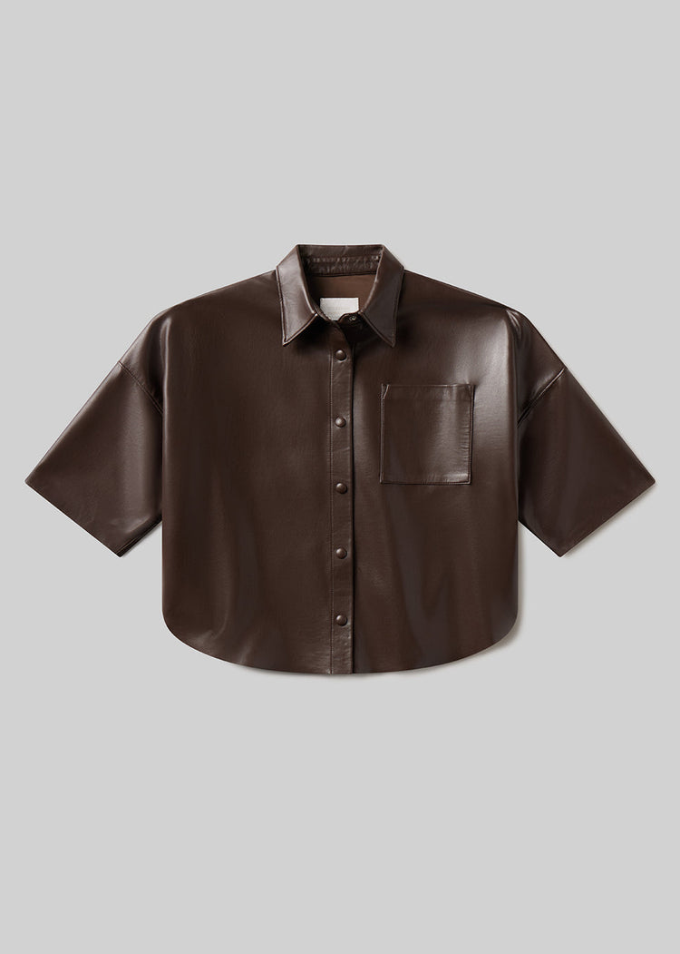 FRANCES CROPPED BUTTON UP
