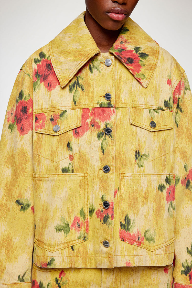 PRINT DENIM JACKET