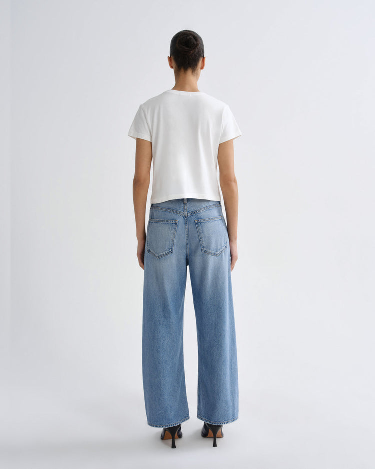 LOW CURVE JEAN CROP