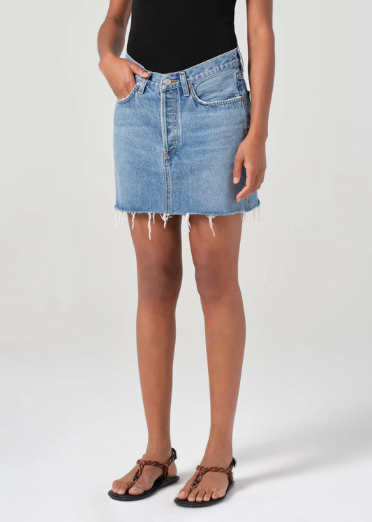 V-WAIST MINI SKIRT