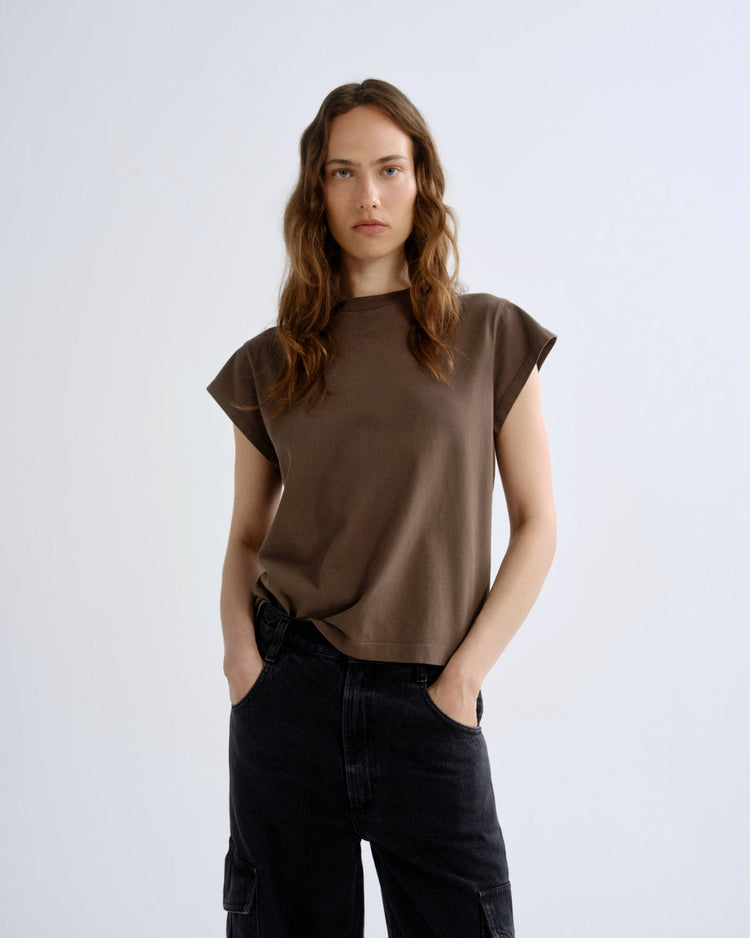BRYCE CAP SLEEVE TEE