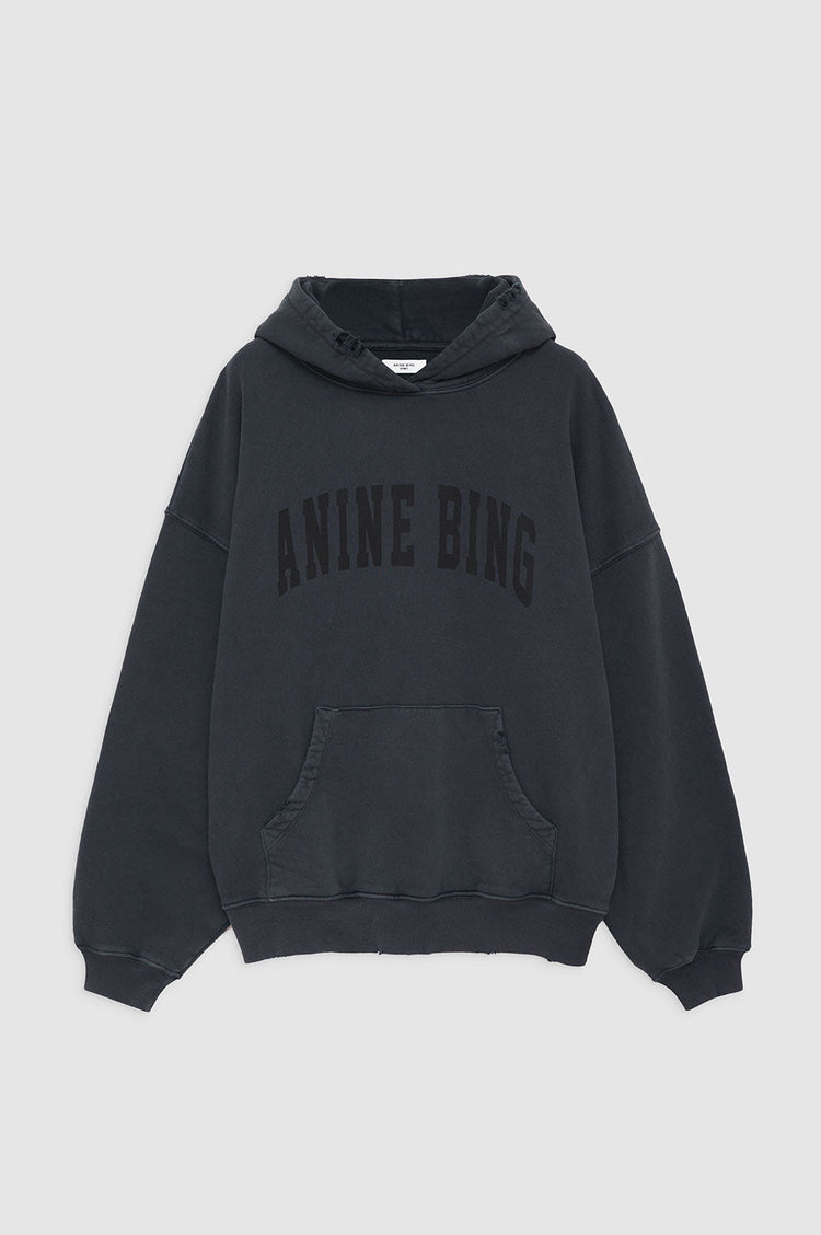 HARVEY SWEATSHIRT WASHED BLACK