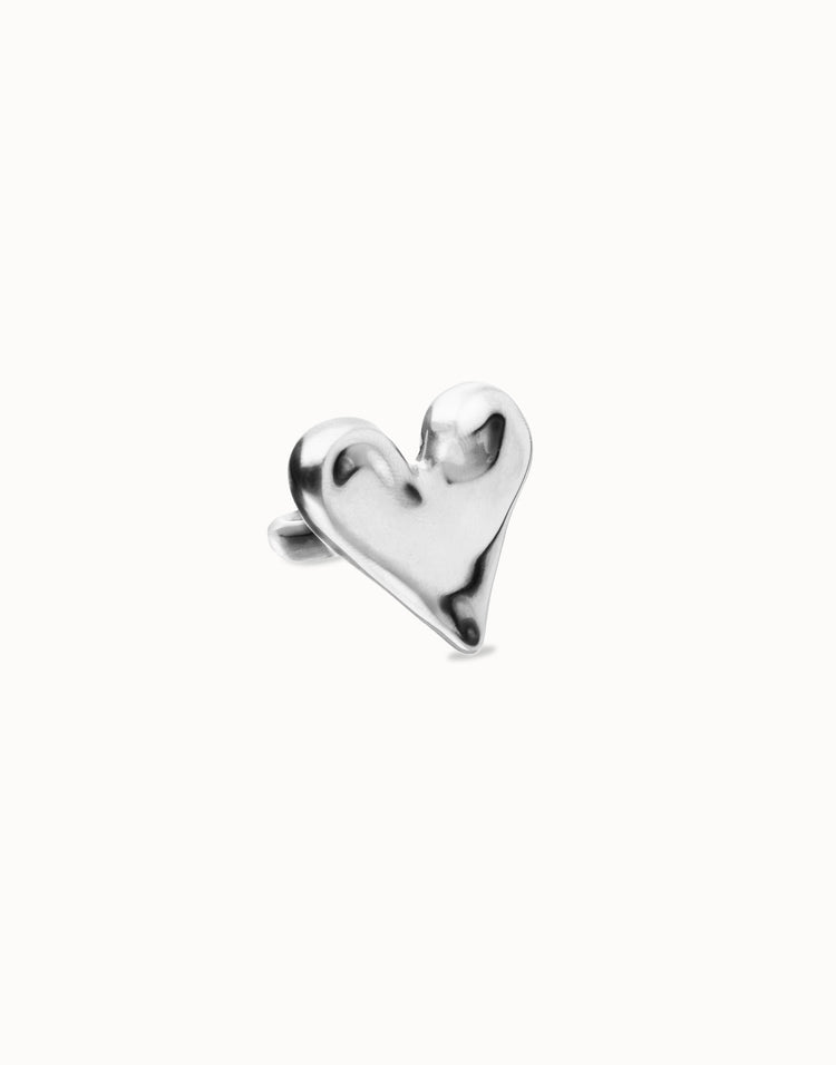 MAXI HEART RING SILVER