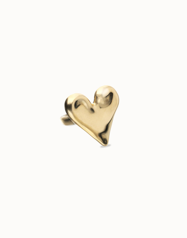 MAXI HEART RING GOLD