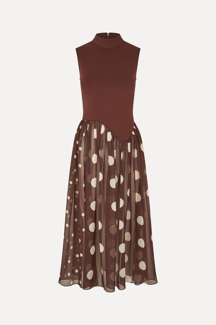 ARTIST BLURRY DOTS DRESS