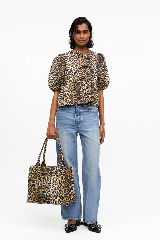 COTTON PEPLUM BLOUSE