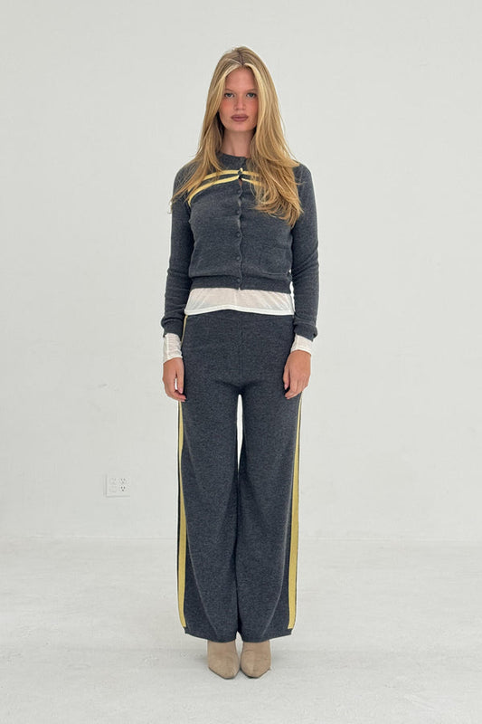 STRIPE KNIT CARDIGAN