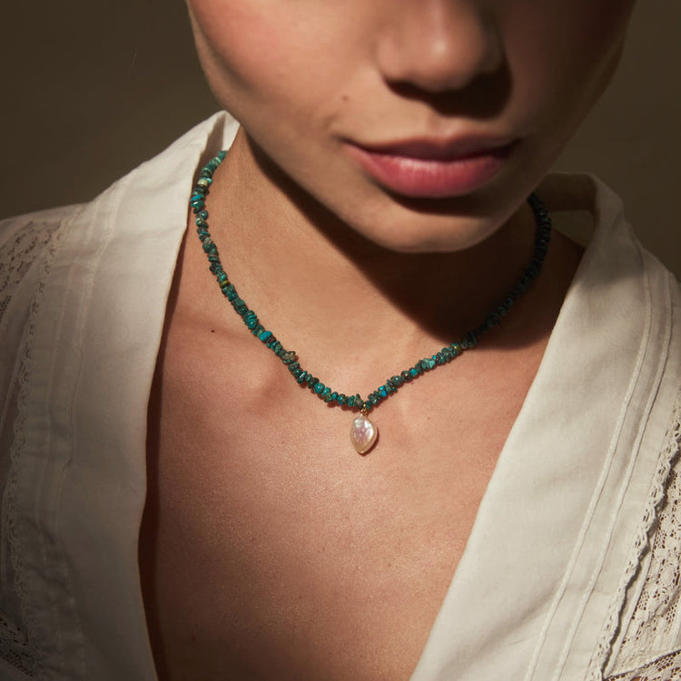 Noa necklace turquoise