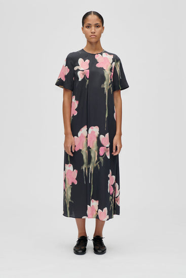 MELTING FLOWERS MIDI DRESS | Stine Goya MELTING FLOWERS MIDI DRESS | Stine Goya