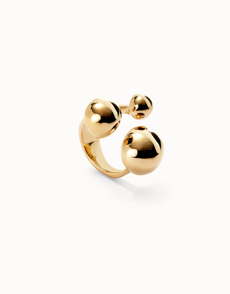 THREE BUBBLE RING GOLD
