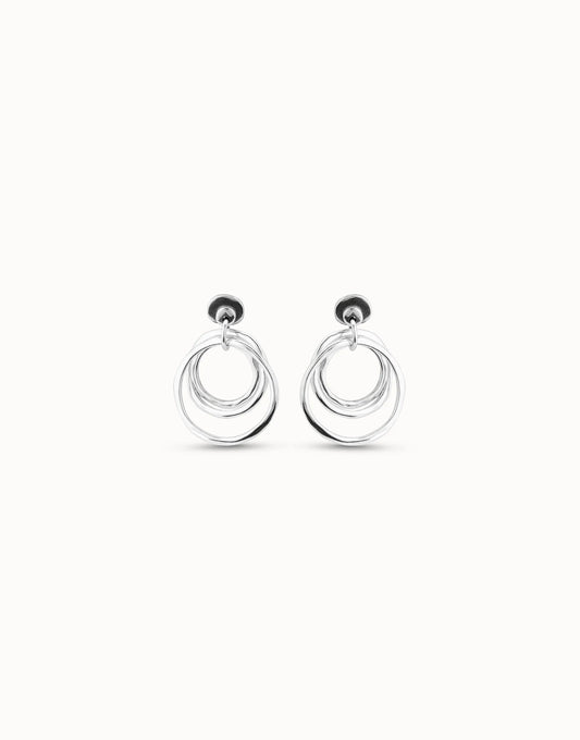 IRREGULAR HOOP EARRINGS SILVER