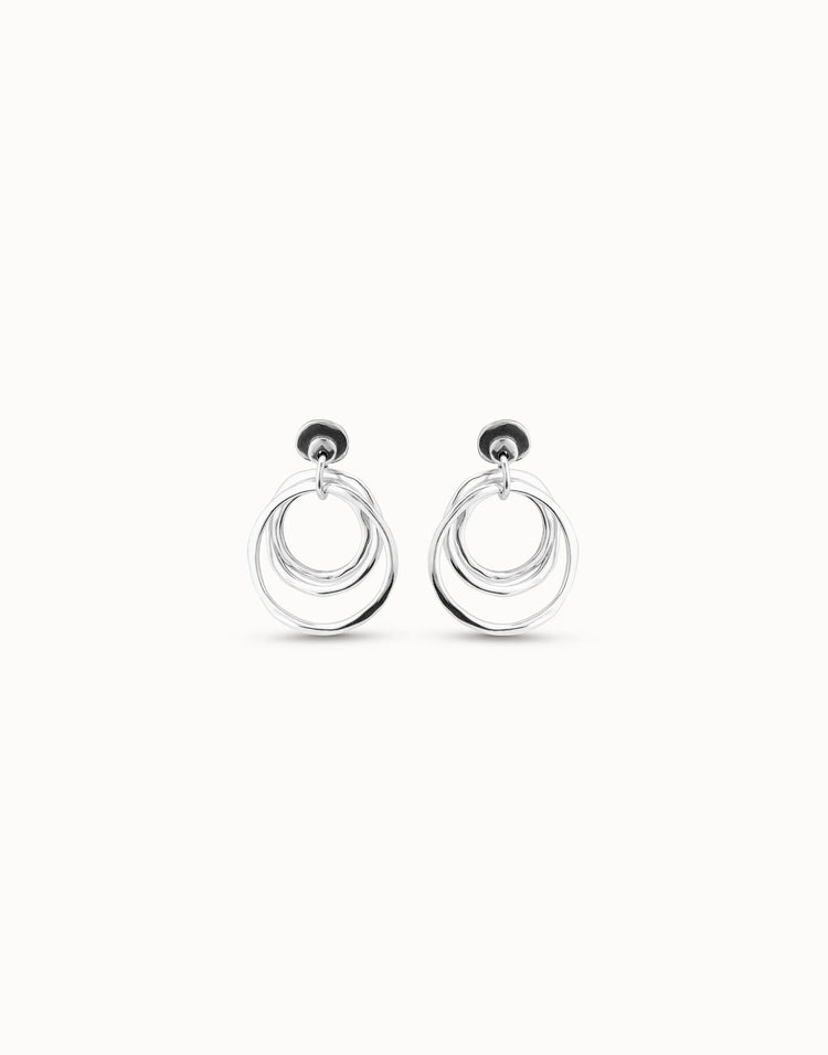IRREGULAR HOOP EARRINGS SILVER