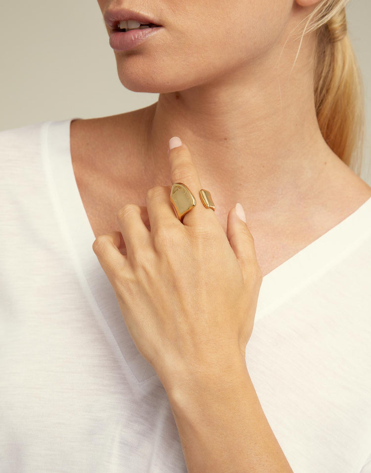 LARGE OPEN RING GOLD