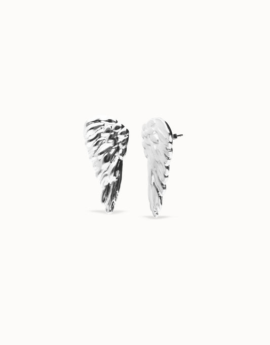 WING EARRINGS SILVER