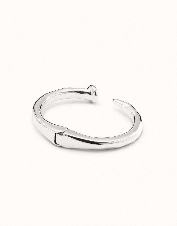 NAIL BANGLE BRACELET SILVER