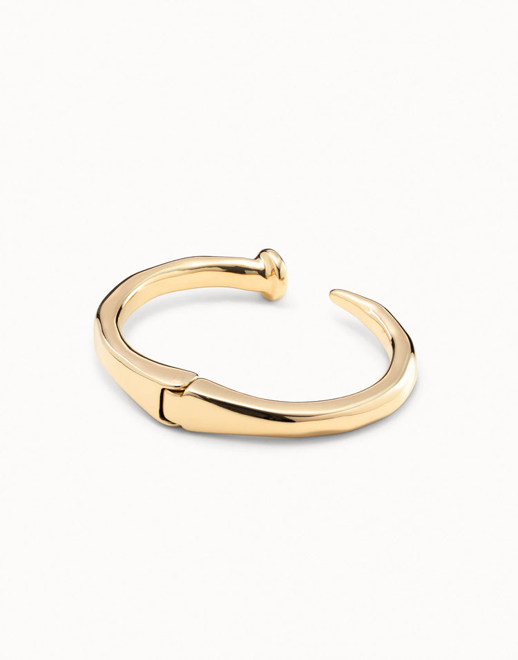 NAIL BANGLE BRACELET GOLD
