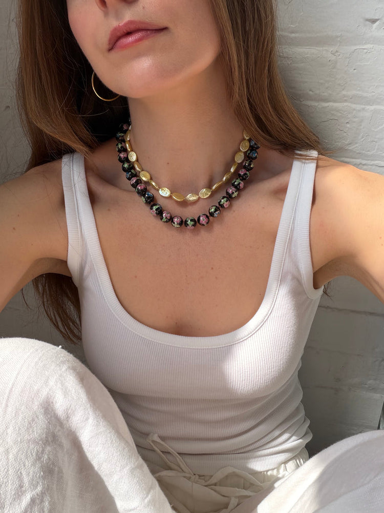 Fleur Noir necklace