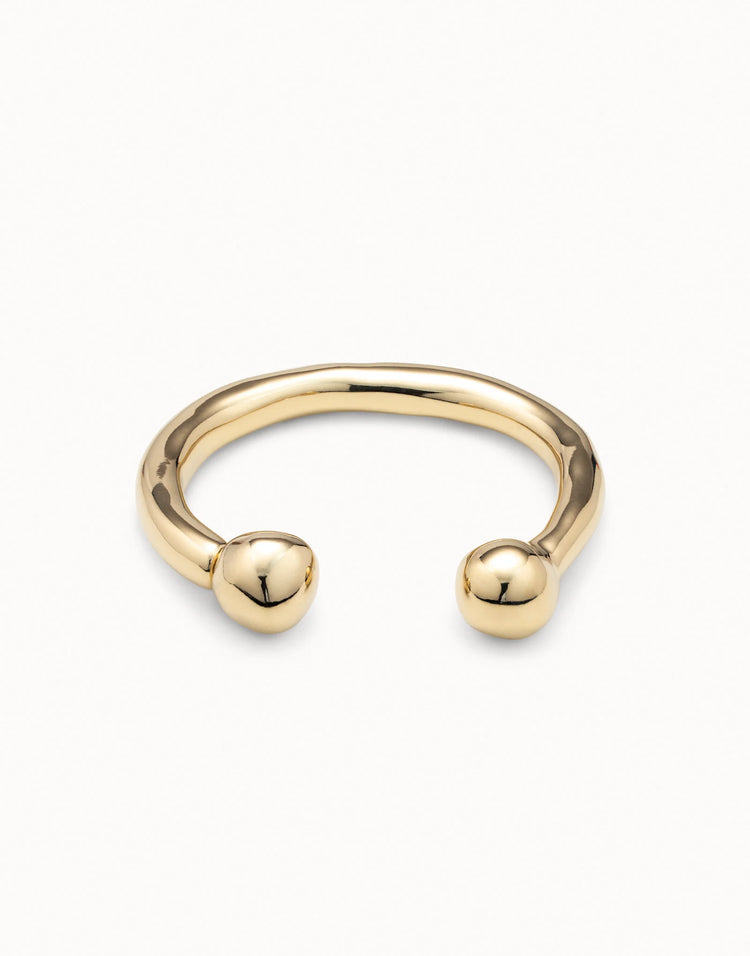 DOUBLE BALL BANGLE GOLD