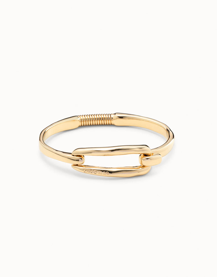 BANGLE BUCKLE BRACELET GOLD
