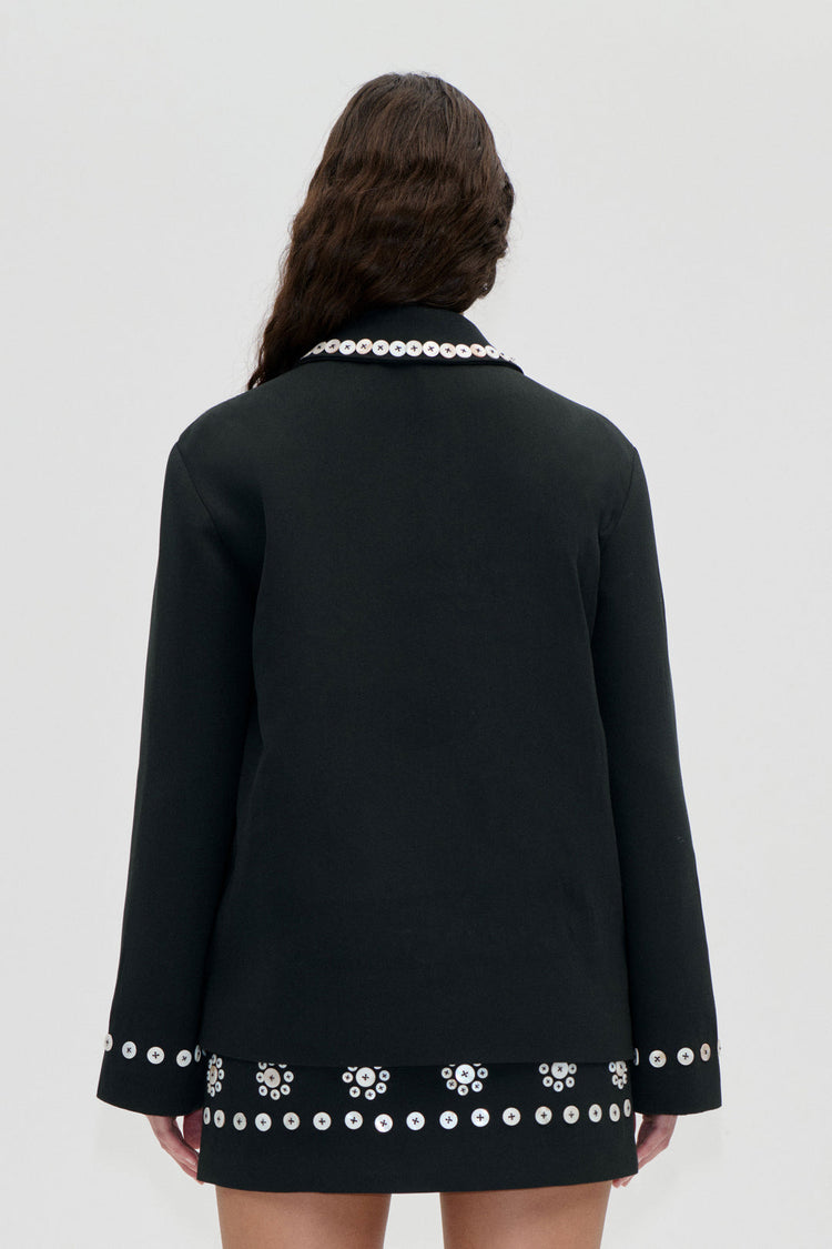 BUTTON FLOWERS JACKET