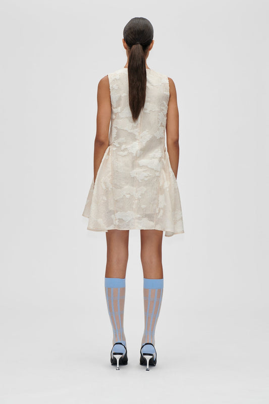 MULTIFLOWERS SHORT DRESS