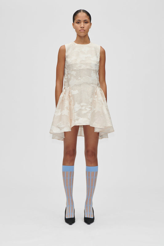 MULTIFLOWERS SHORT DRESS