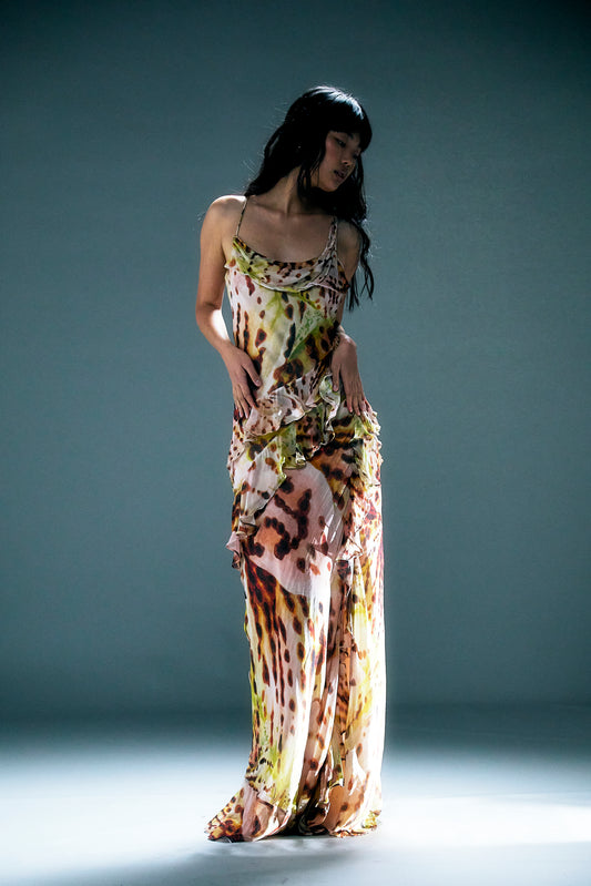 RAIN PRINTED GOWN