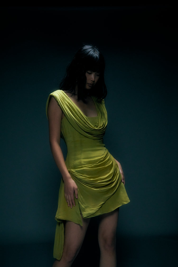 AURORA DRAPE MINI DRESS