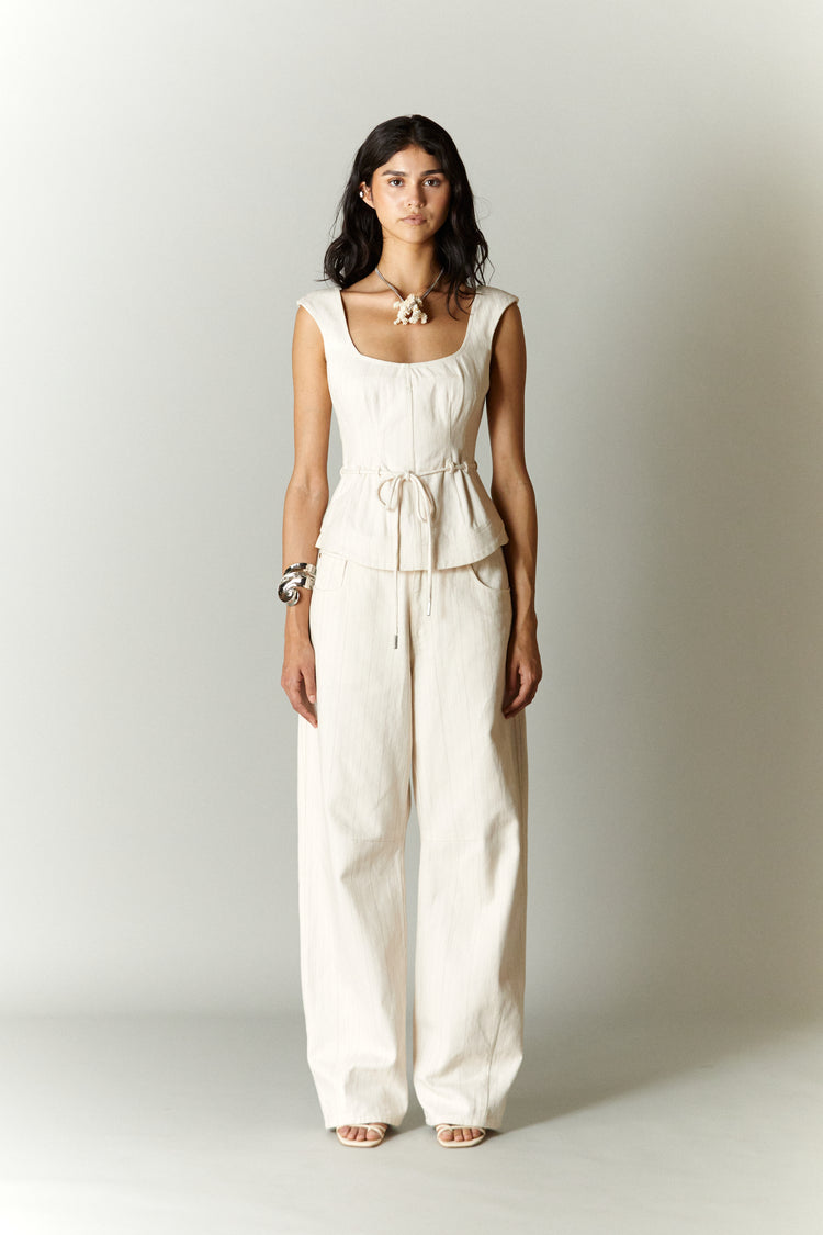 ASH CAP SLEEVE TOP