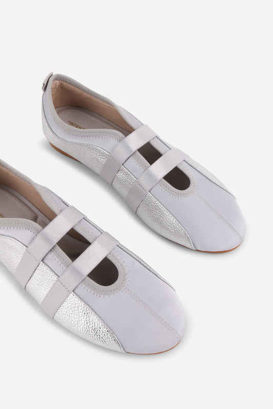 SPORTY LEATHER BALLET SNEAKER