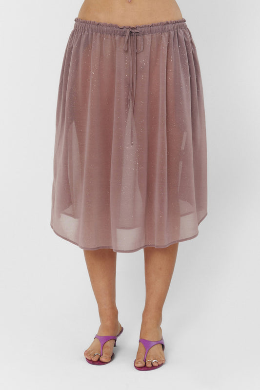 RUCHED SPARKLE SKIRT
