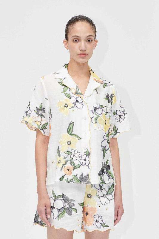 WILDFLOWERS EMBROIDERED SHIRT