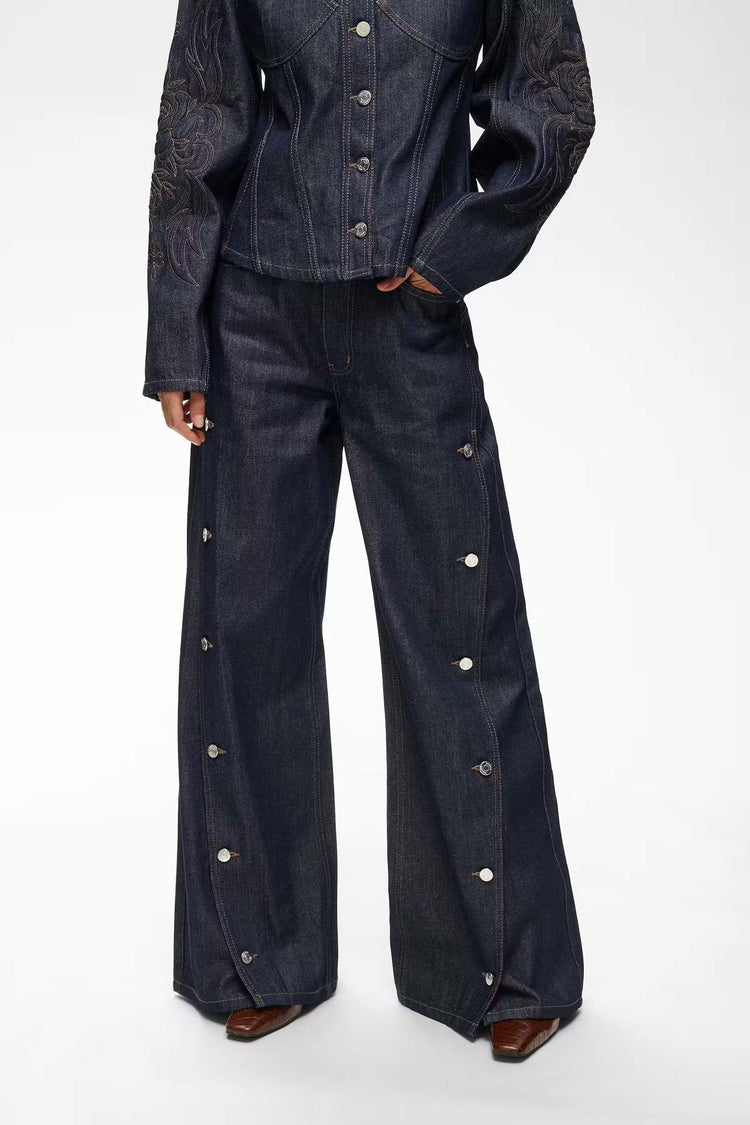 THENNA WIDE JEANS