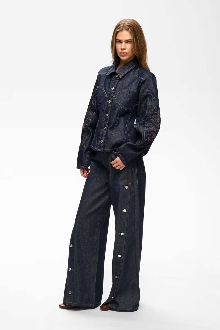 THENNA WIDE JEANS
