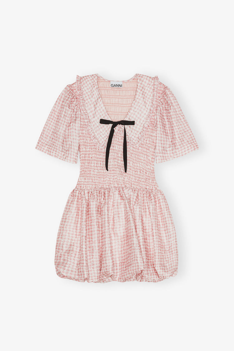SHIBORI MINI BUBBLE DRESS