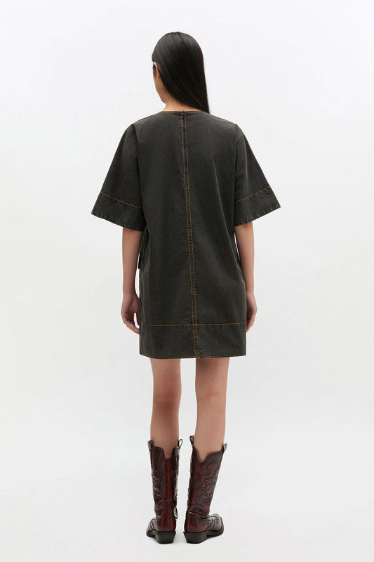 BOXY KIMONO MINI DRESS