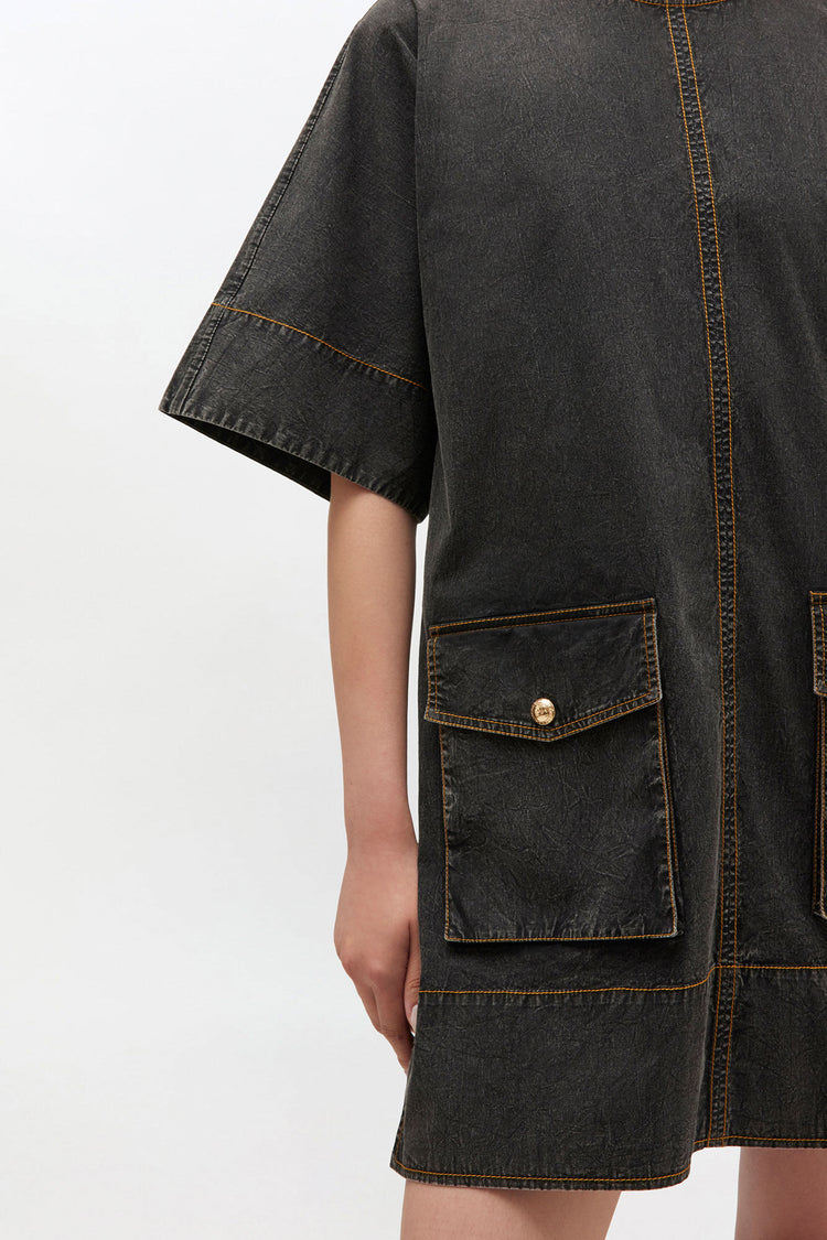 BOXY KIMONO MINI DRESS