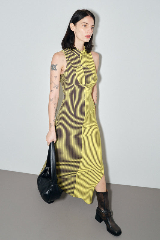BANANA STRIPE DRESS