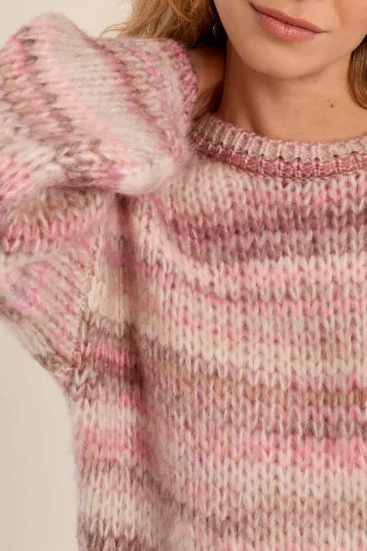 TIE & DYE KNIT SWEATER