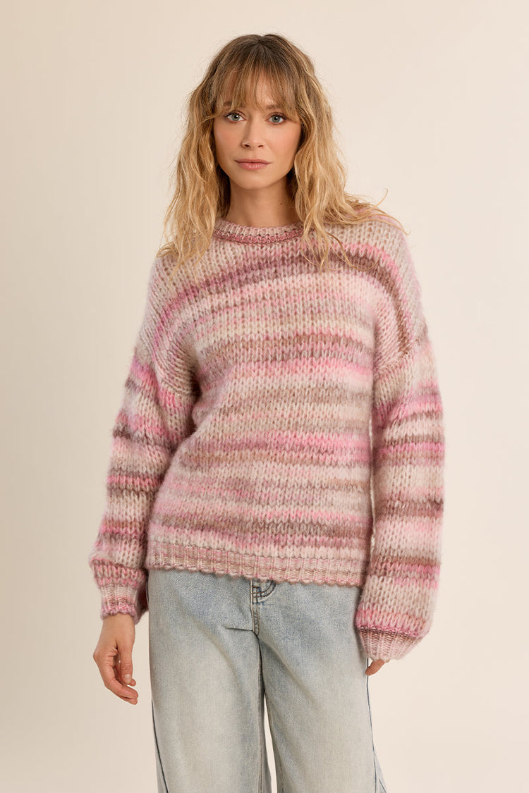 TIE & DYE KNIT SWEATER