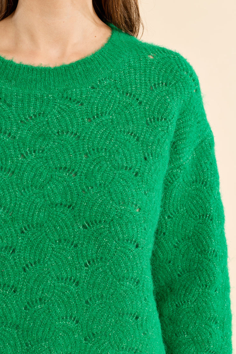 OPENWORK KNIT SWEATER