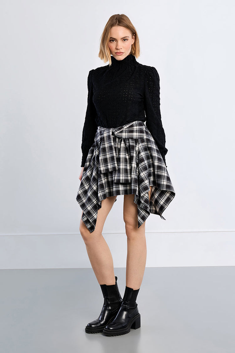 PLAID SKIRT