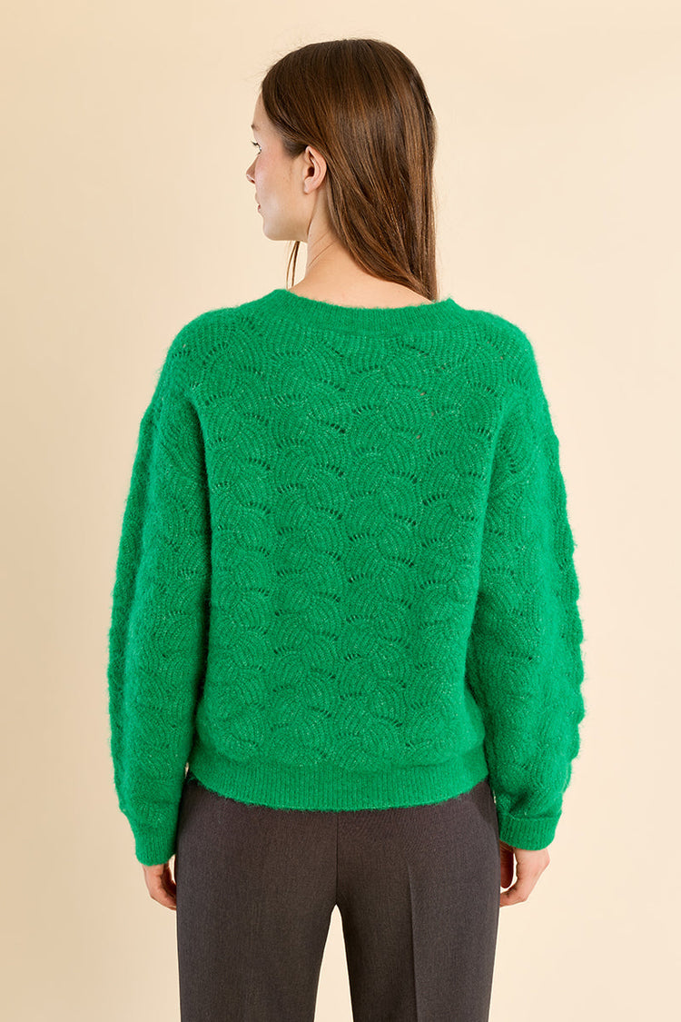 OPENWORK KNIT SWEATER